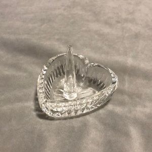Vintage Crystal Glass Trinket / Ring holder